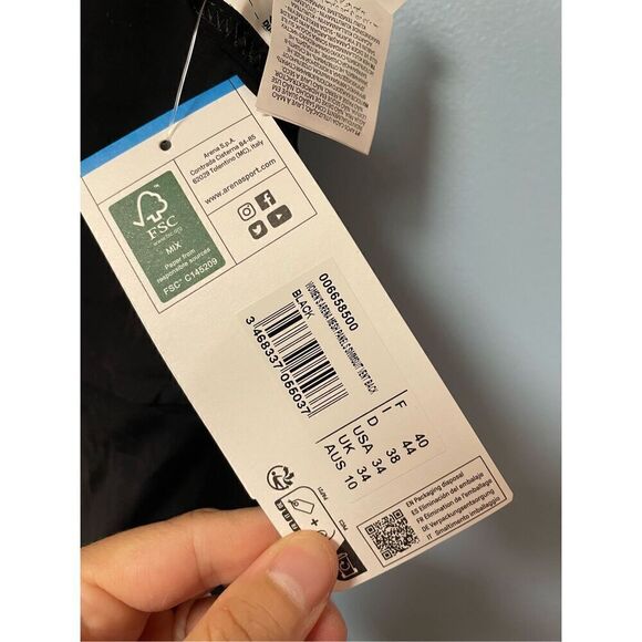 Brand New Arena Women’s Size 34Black Vented Mesh Panel Swimsuit One Piece - Picture 6 of 9